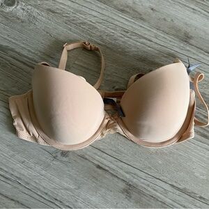 Aerie lightly lined nude bra full coverage.